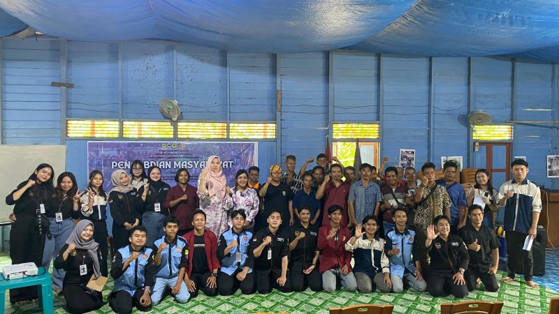 Senat Mahasiswa FEKON UNTAG Samarinda Melakukan Pengabdian Masyarakat di Desa Kedang Ipil